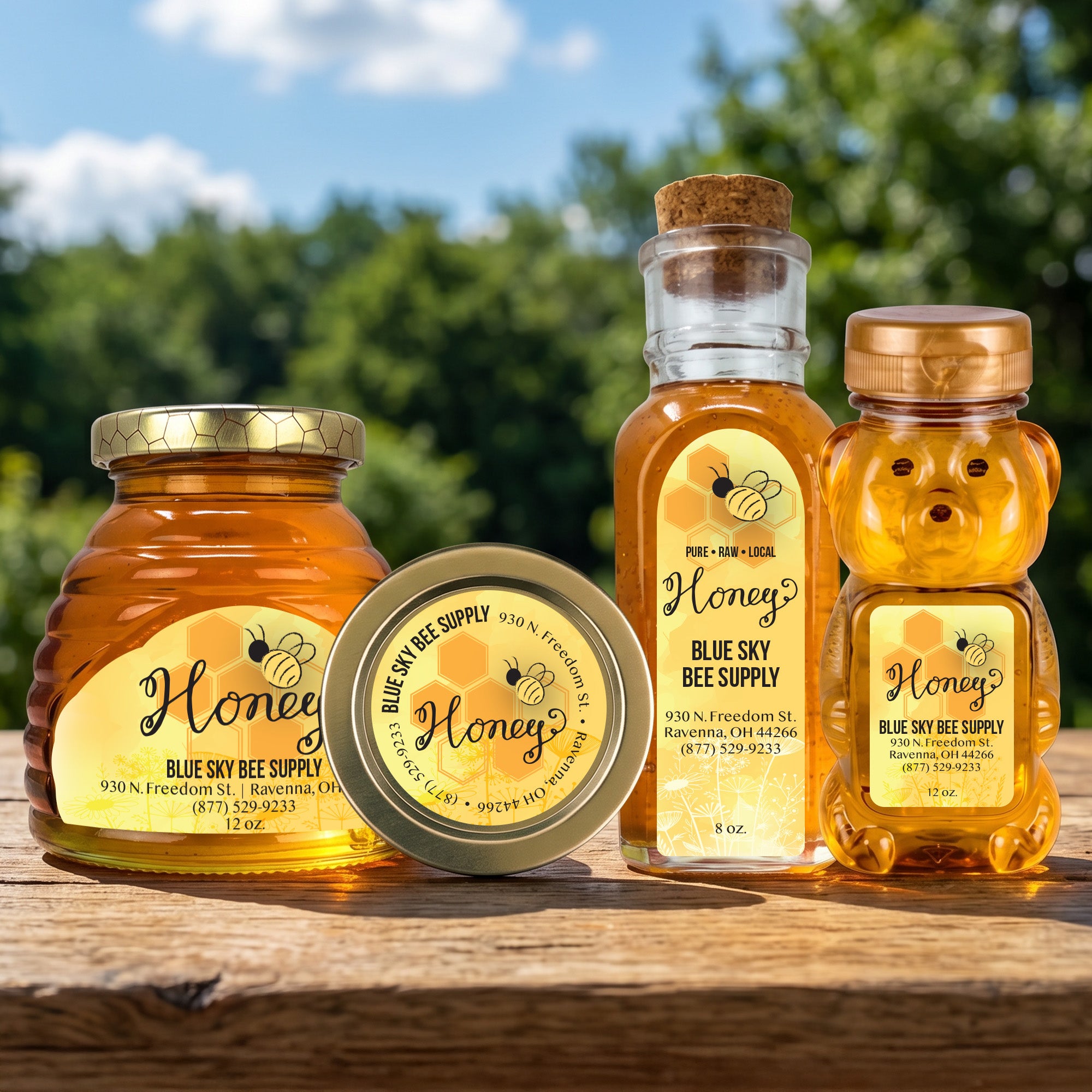Sunny Bee - Customizable Label Design