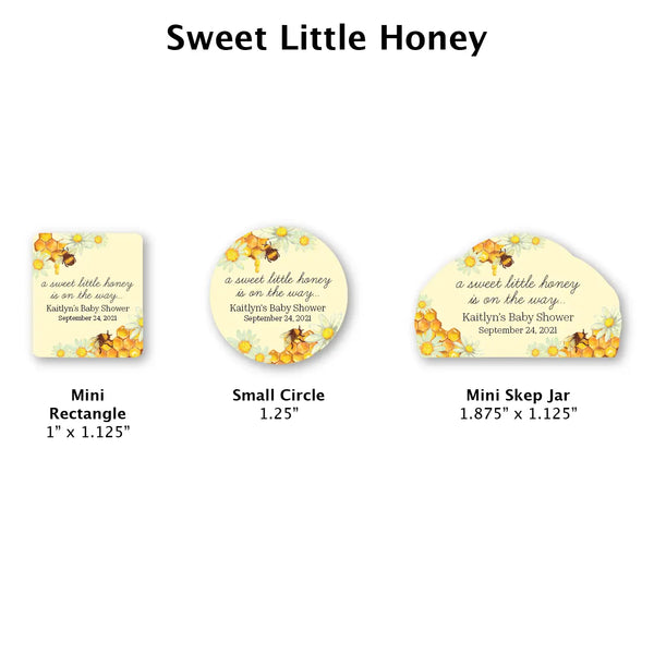 Sweet Little Honey - Favor Label (100 Count) – Blue Sky Bee Supply