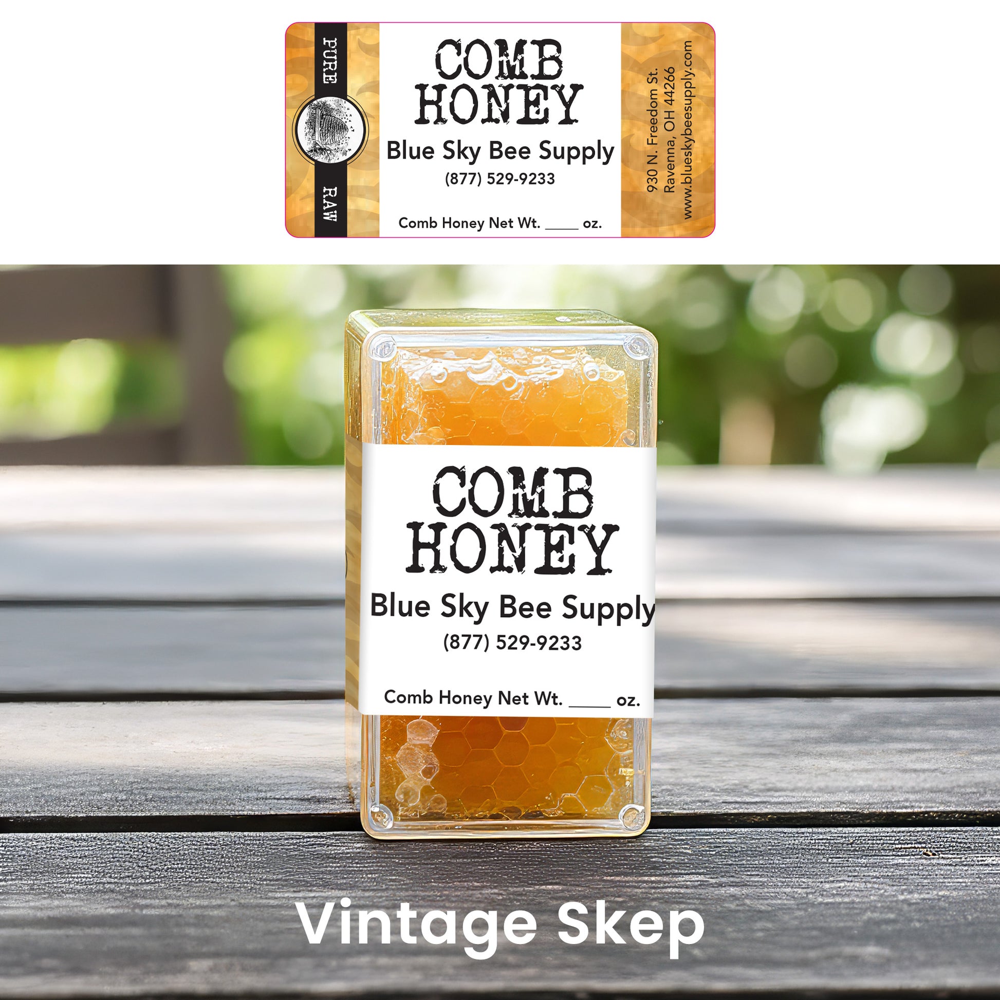 Customizable Half Size Cut Comb Box Labels (160 count)