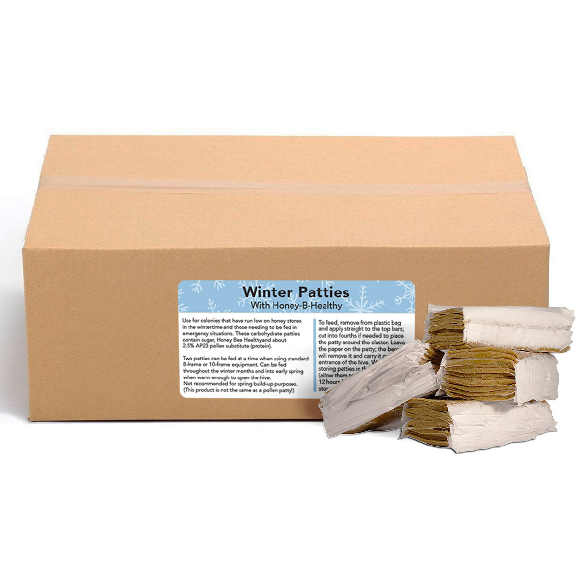 Winter Patties w/Honey-B-Healthy (10 lb. or 40 lb. box)
