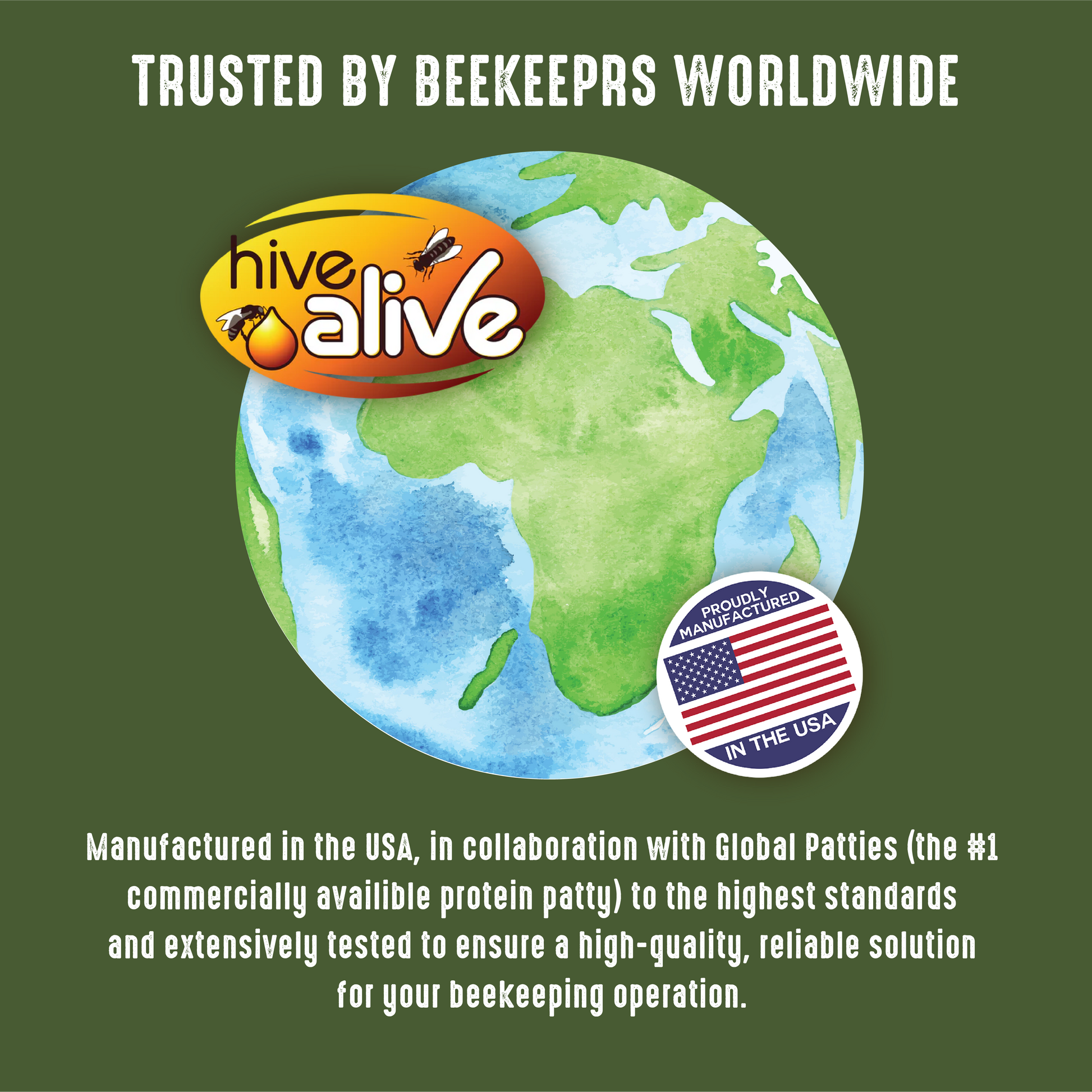 Hive Alive Pollen Patties (1 lb. patty, 10 lbs. or 40 lbs.) [HAP-1 / HAP-10 / HAP-40]