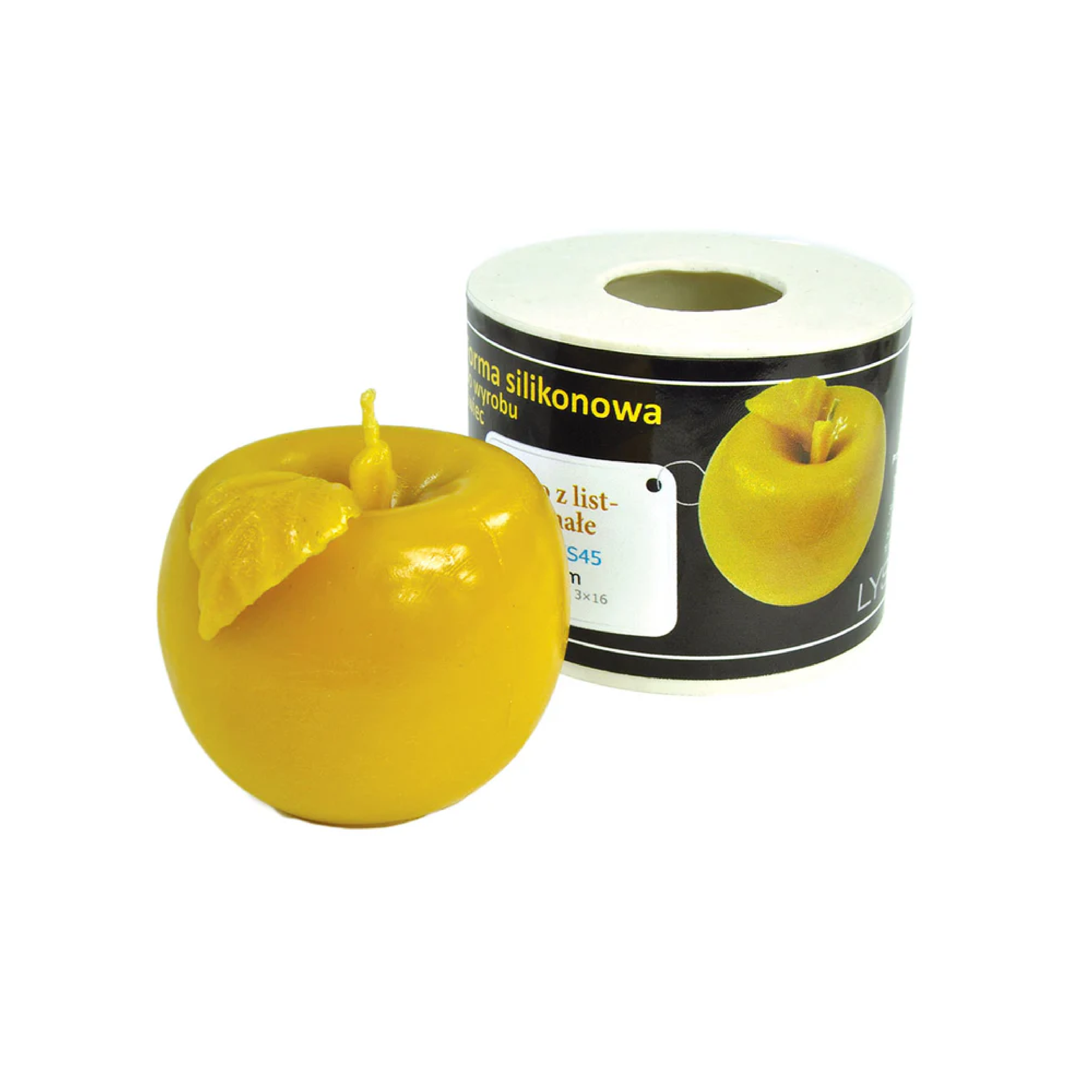 Apple with Leaf Candle Mold [FS45]