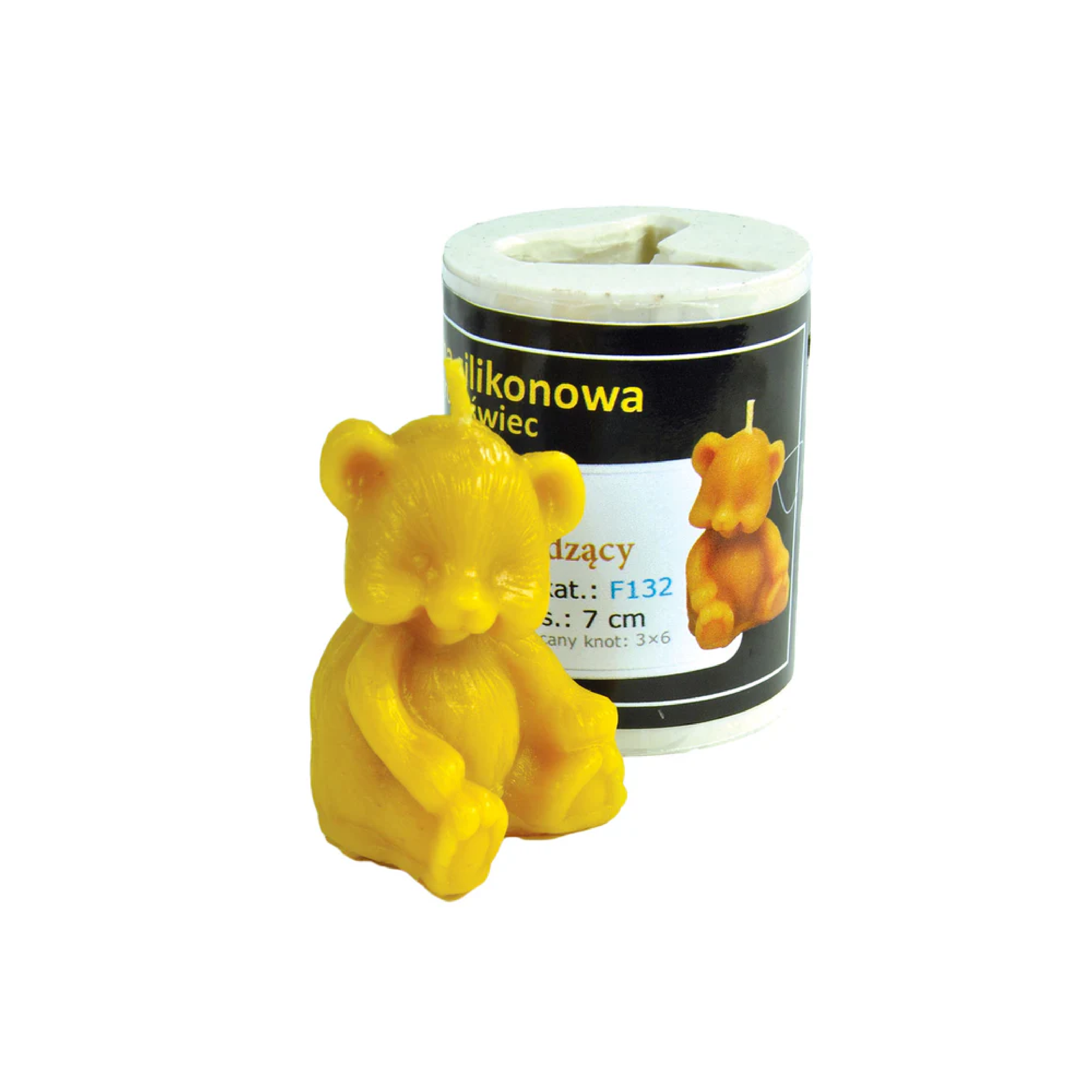 Sitting Bear Candle Mold [F132]
