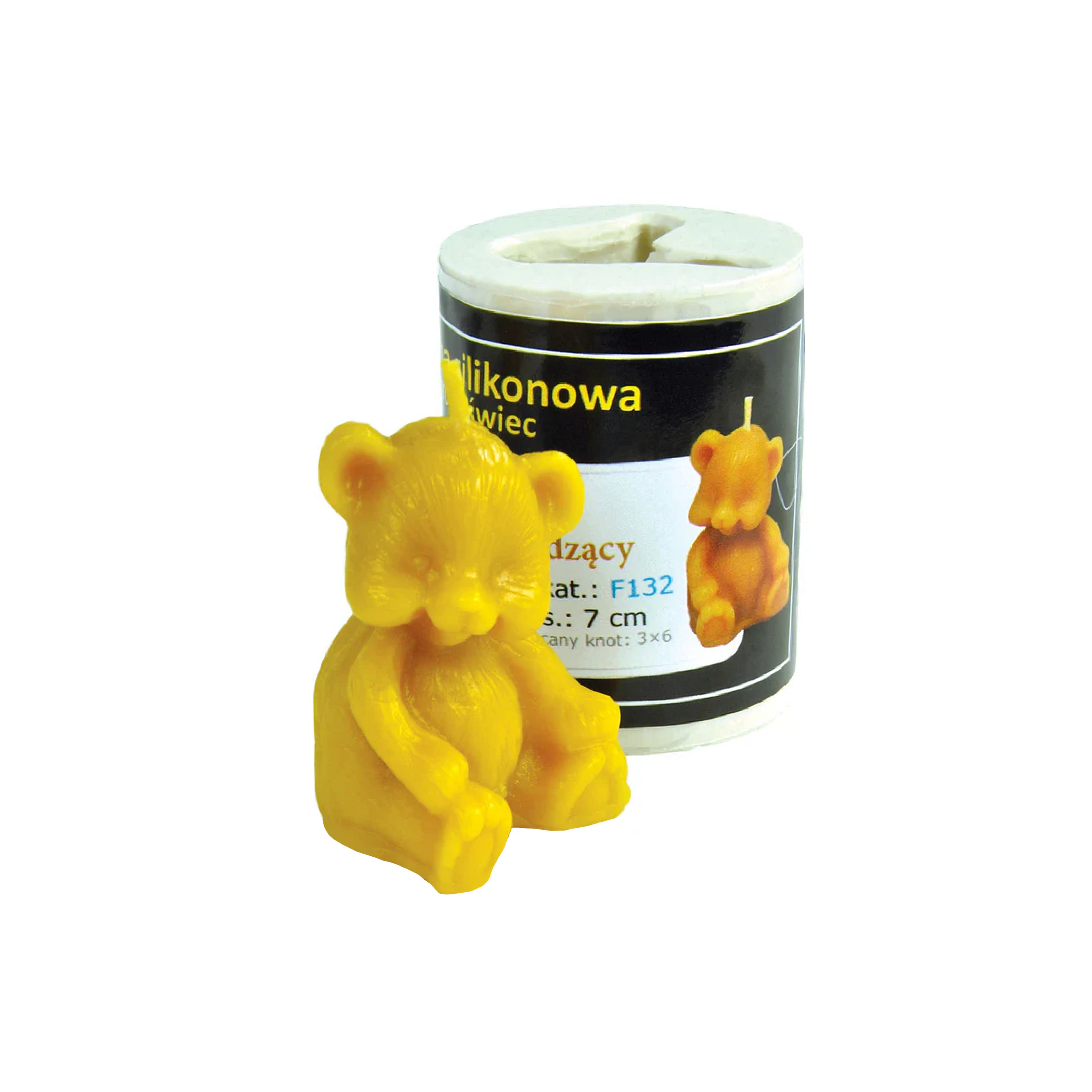 Sitting Bear Candle Mold [F132]