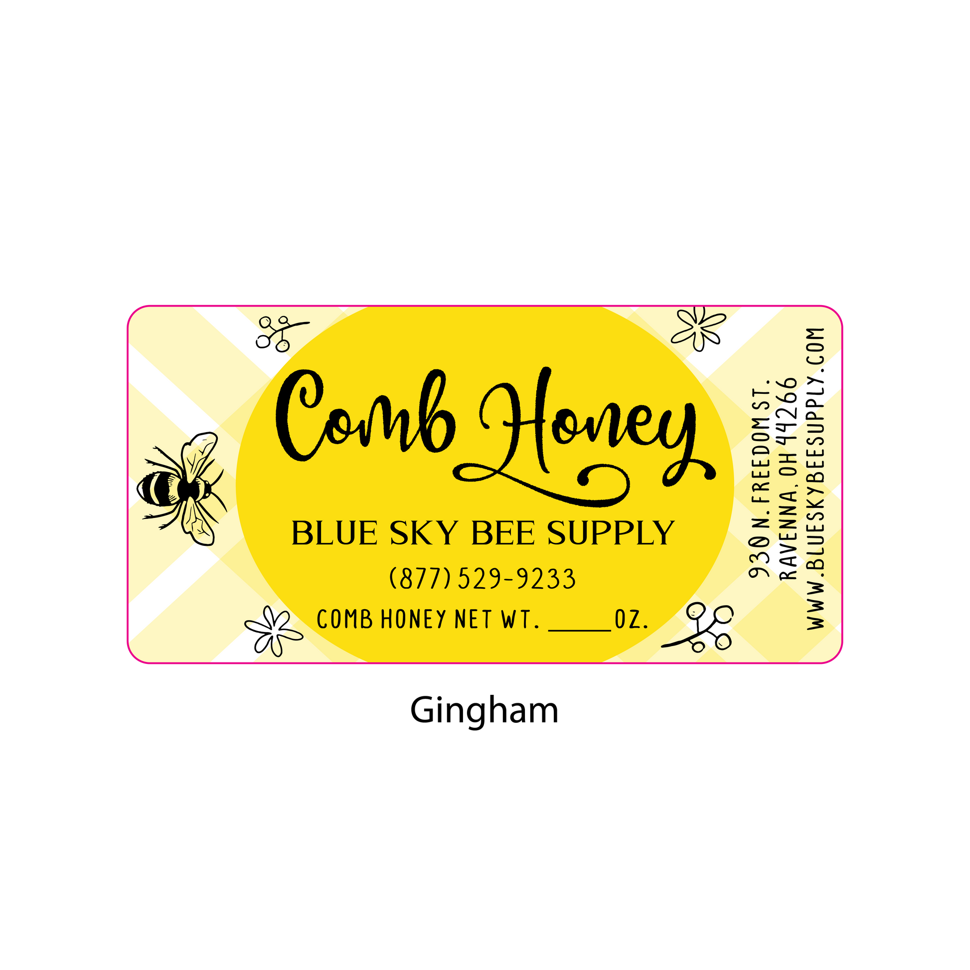 Customizable Half Size Cut Comb Box Labels (160 count)