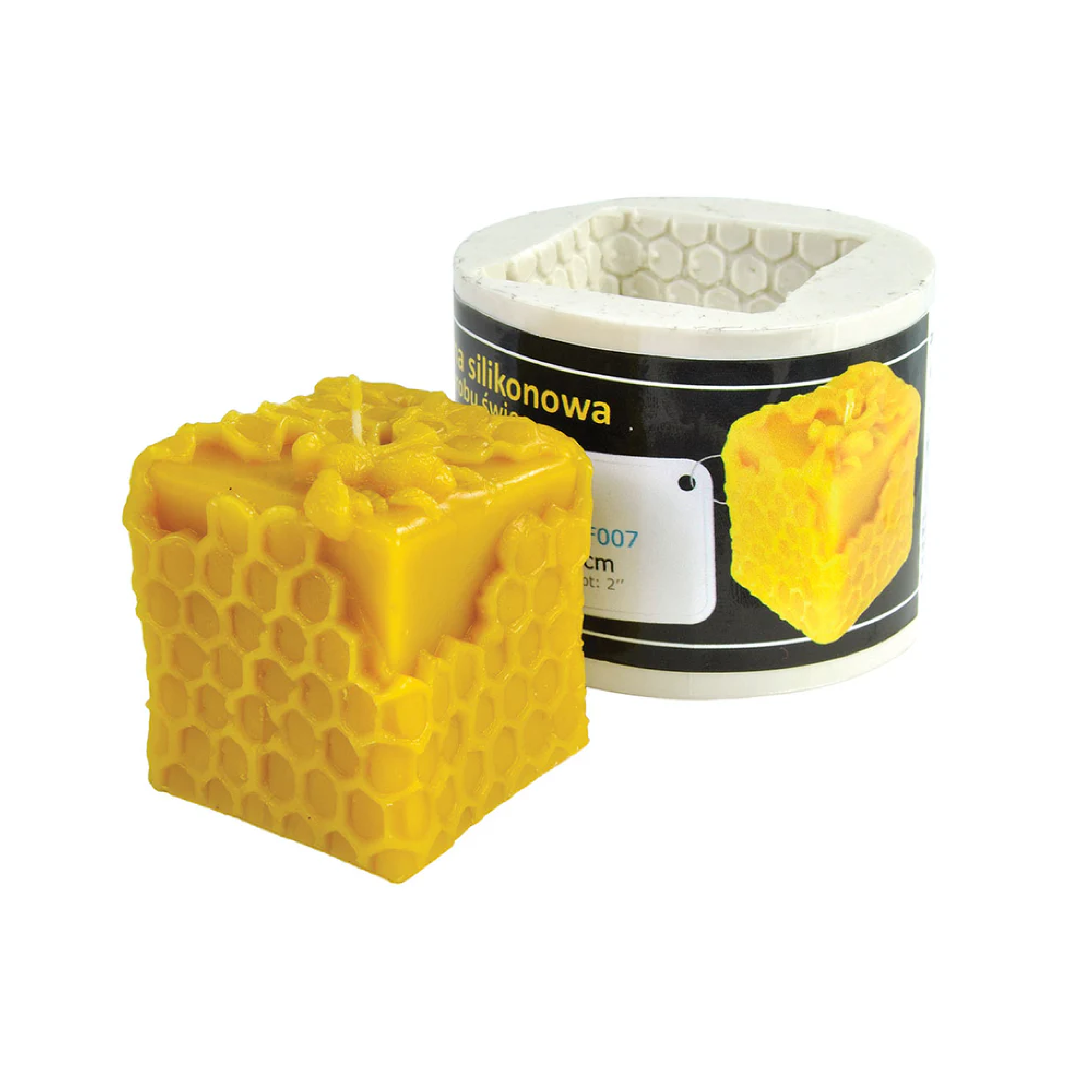 Cube Bee Candle Mold [F007]