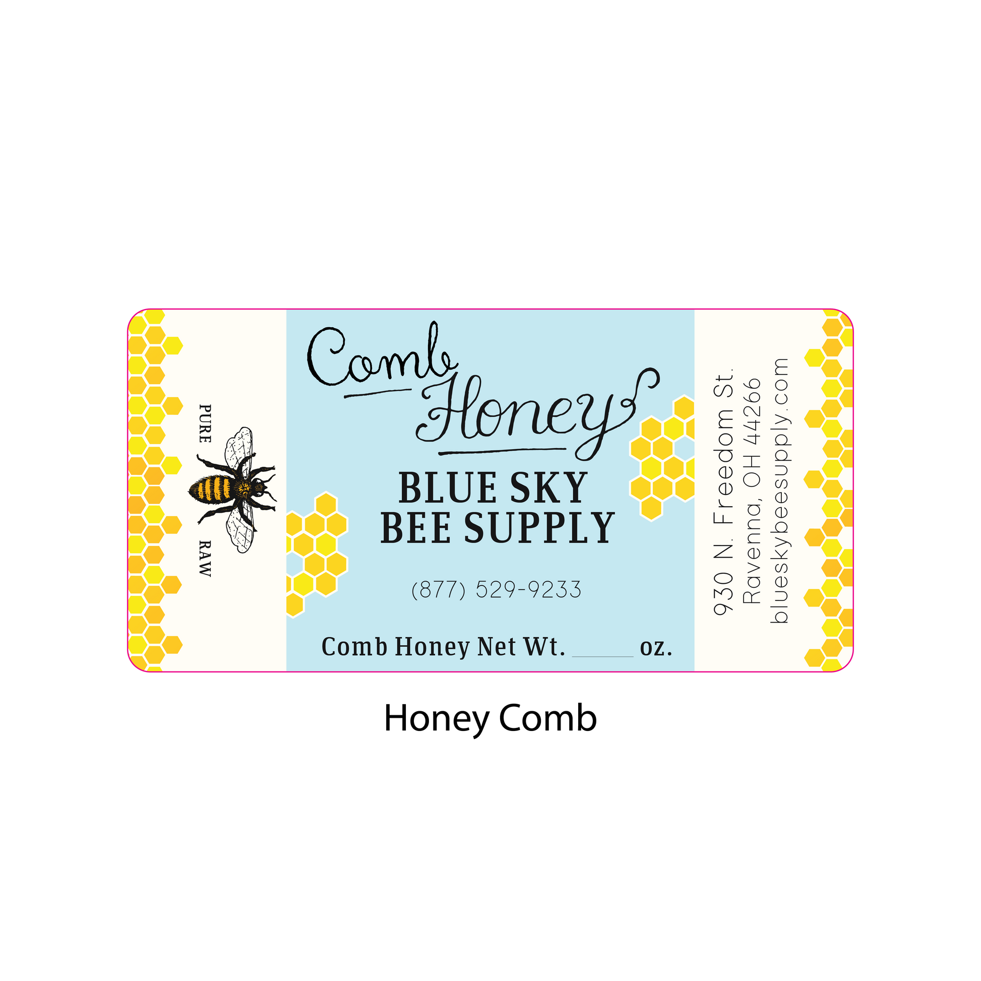 Customizable Half Size Cut Comb Box Labels (160 count)
