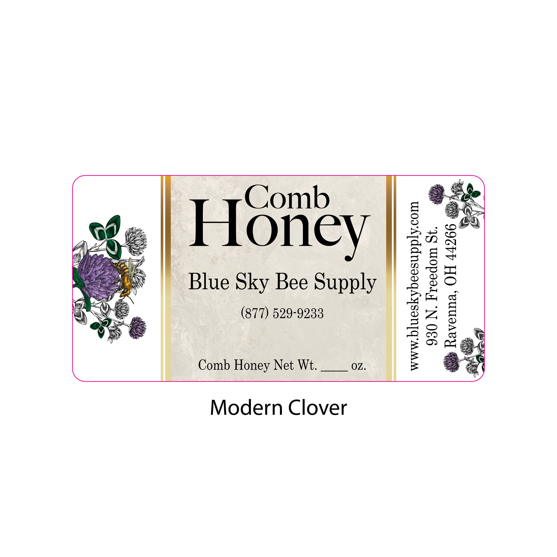 Customizable Half Size Cut Comb Box Labels (160 count)