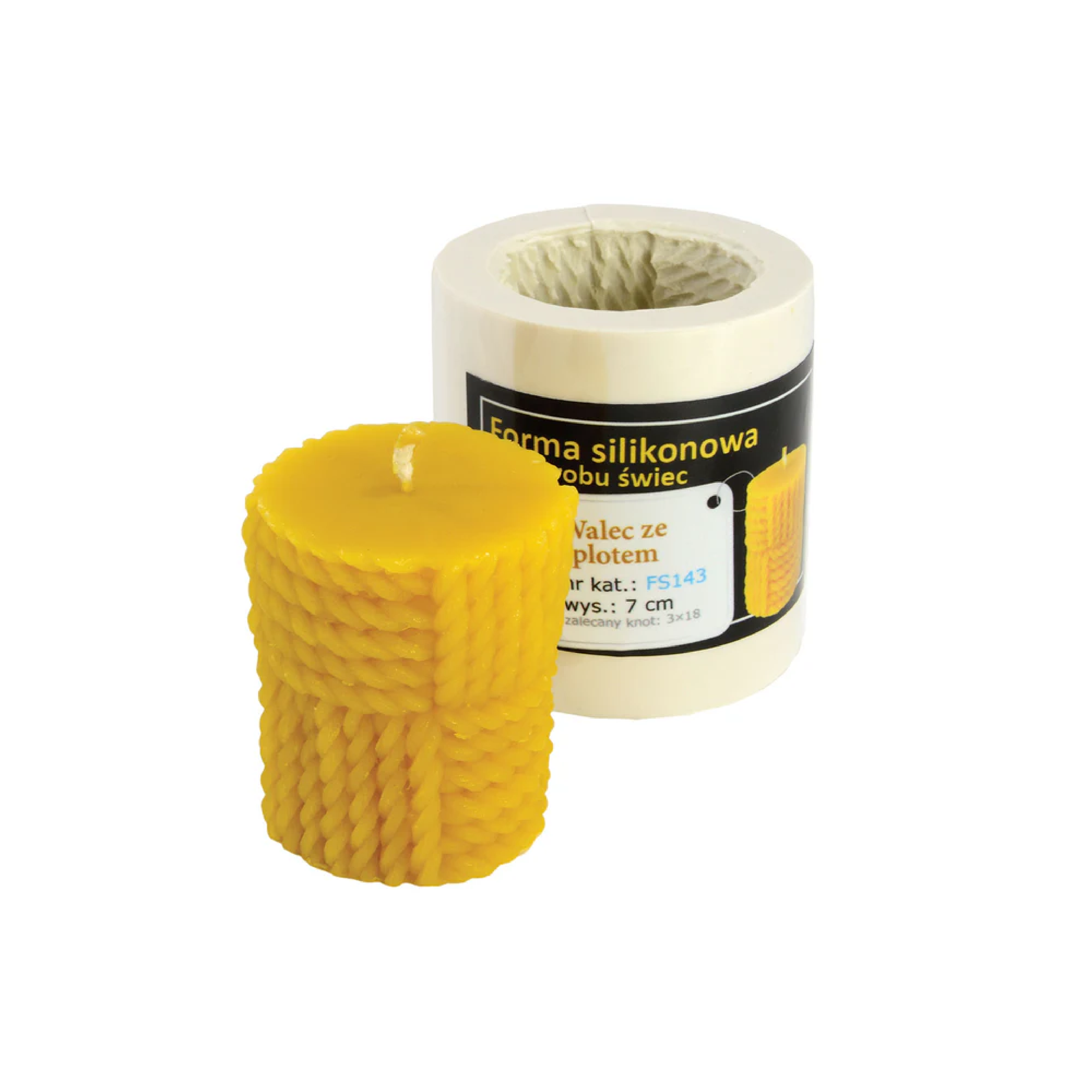 Weave Cylinder Candle Mold [FS143]