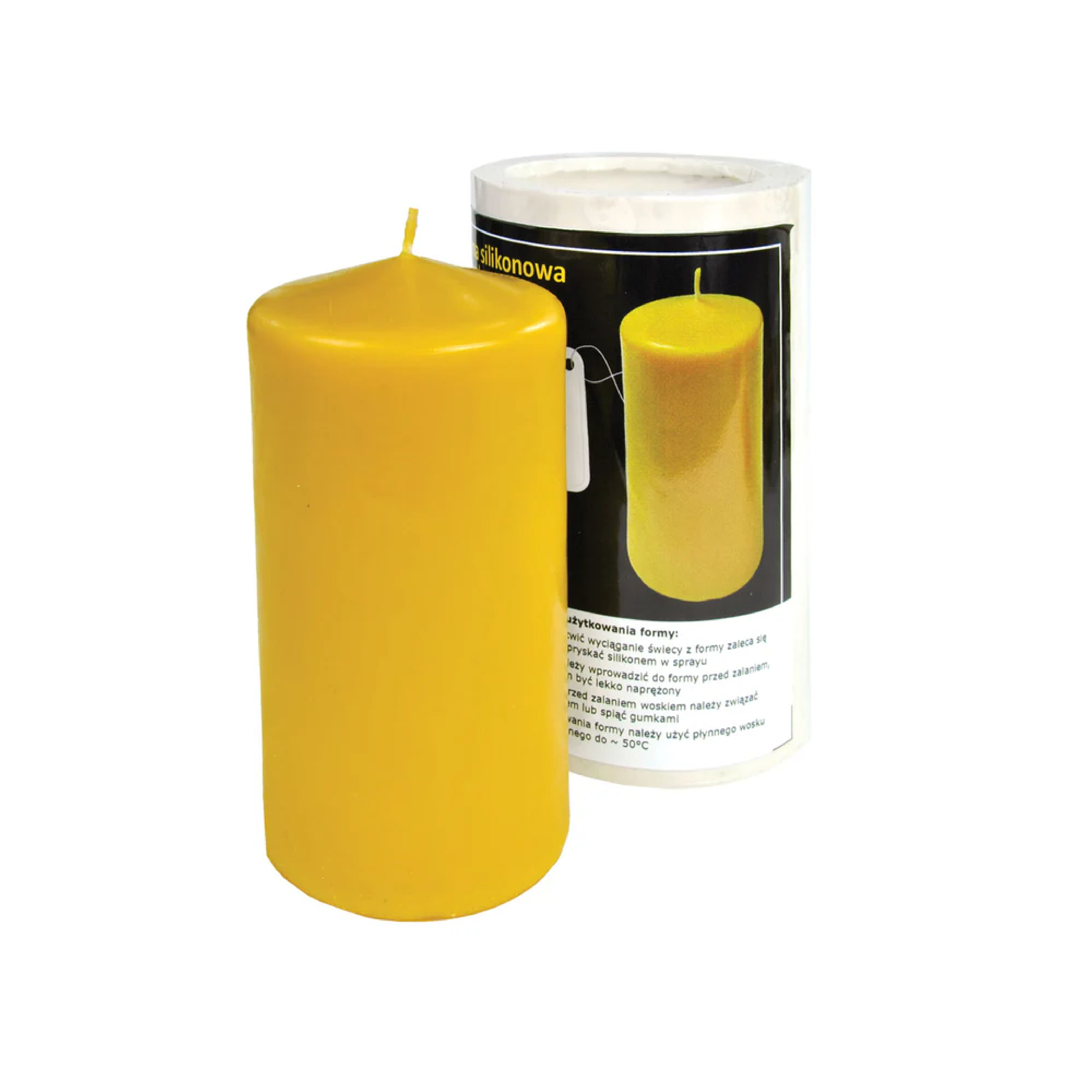 Smooth Slim Post Candle Mold [FS54]