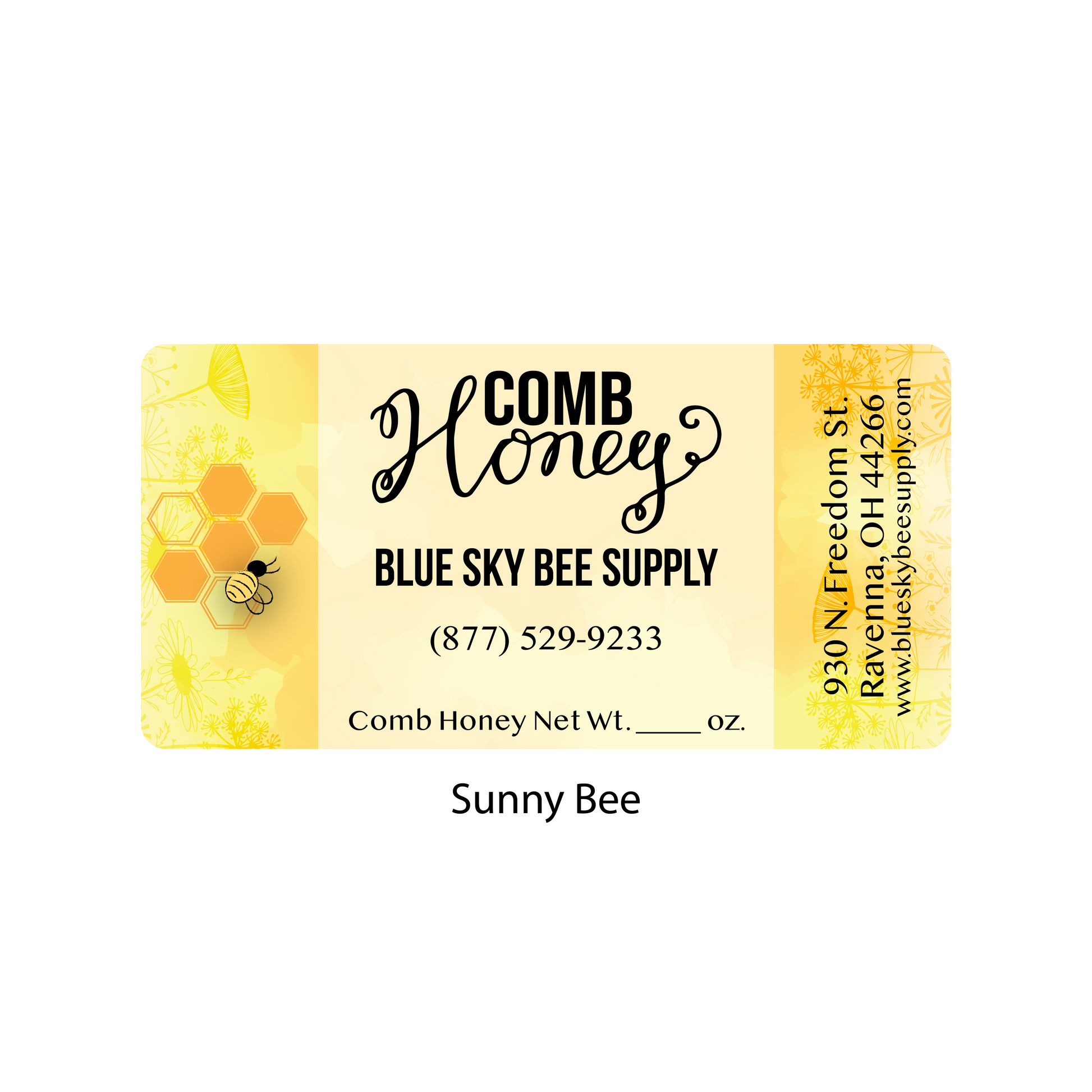 Customizable Half Size Cut Comb Box Labels (160 count)