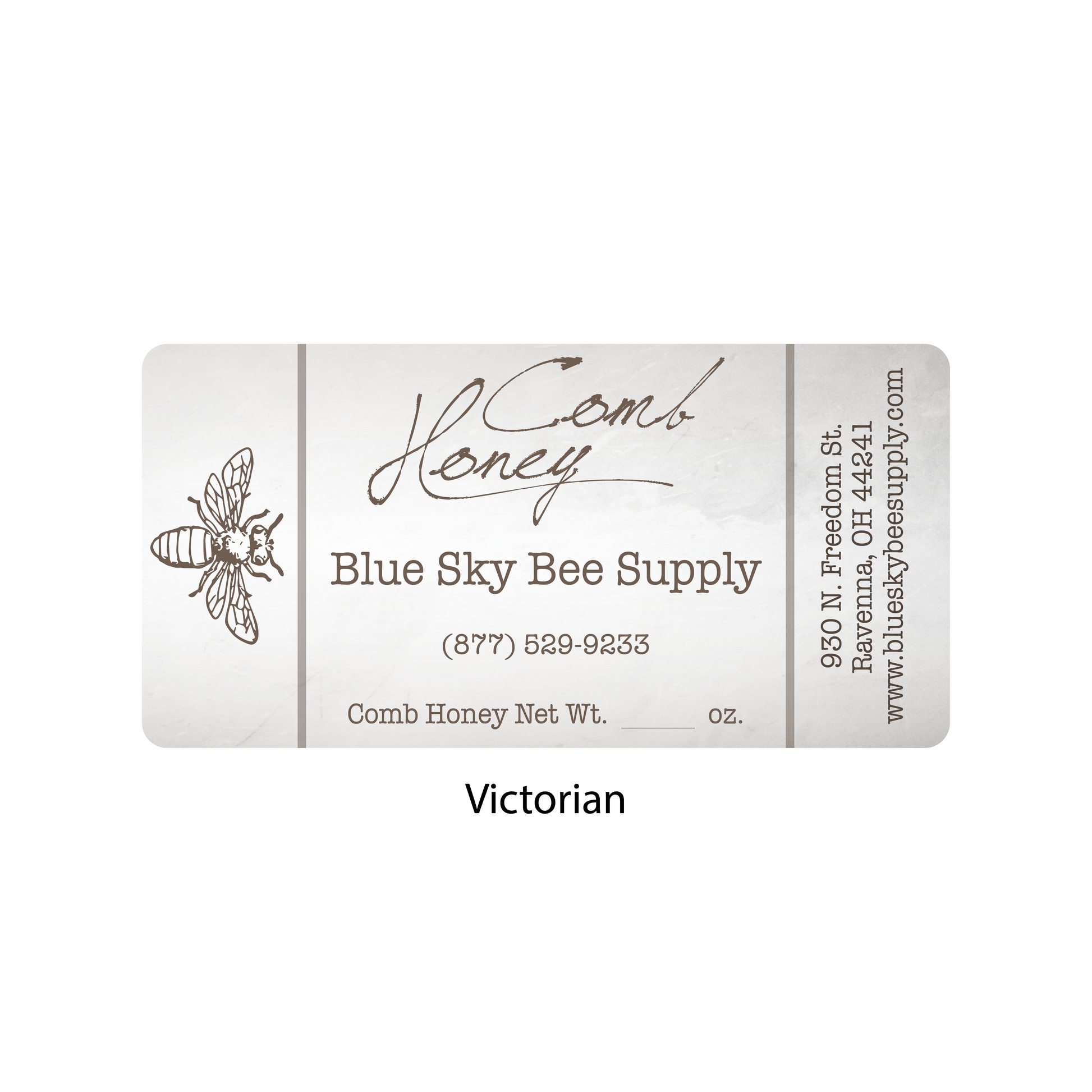 Customizable Half Size Cut Comb Box Labels (160 count)