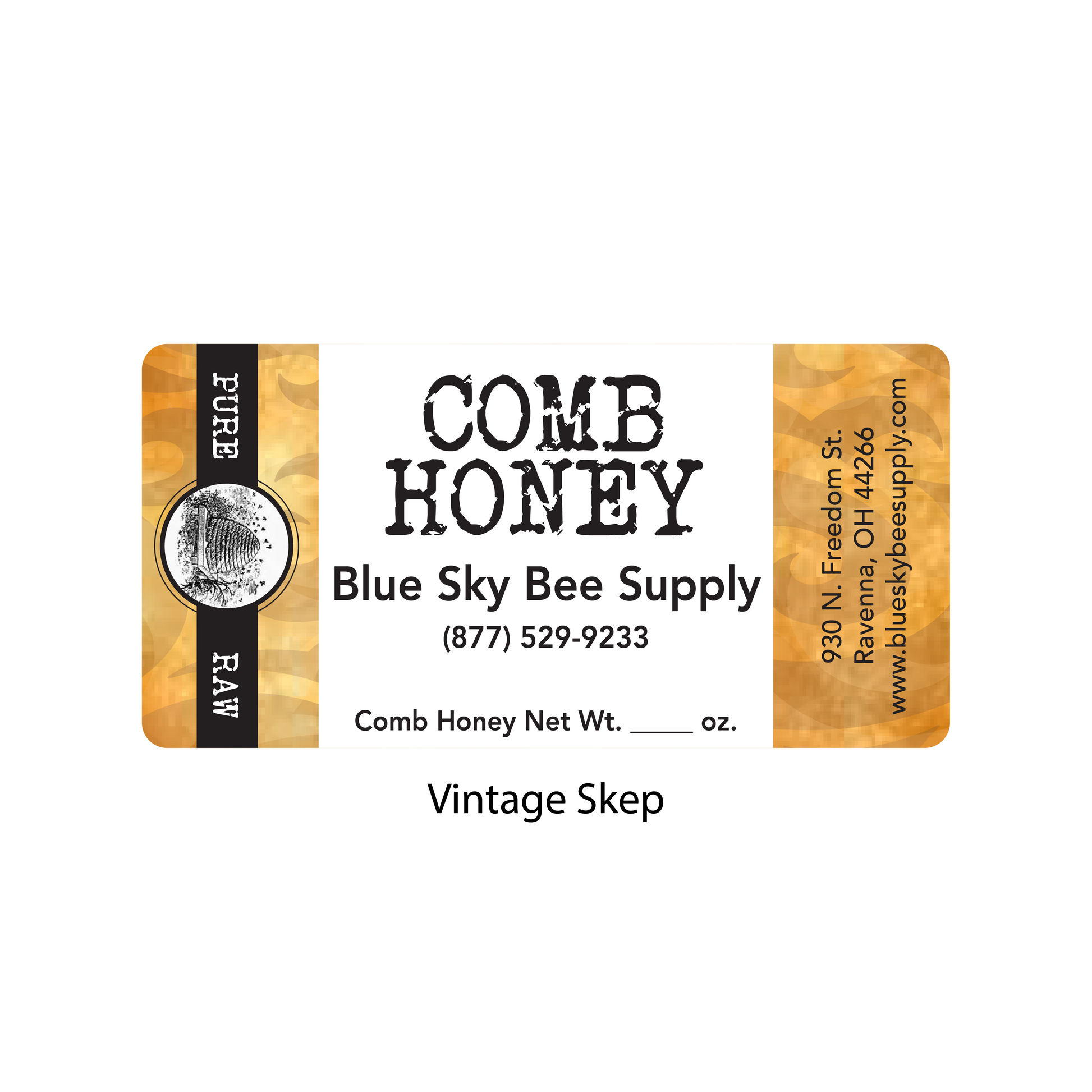 Customizable Half Size Cut Comb Box Labels (160 count)